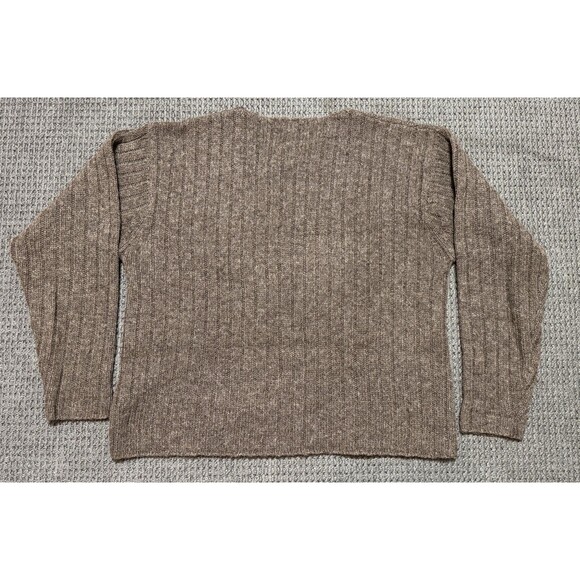 J.Crew Vintage 100% Wool Knit Sweater Women's Size Medium V-Neck Hong Kong - Picture 2 of 8